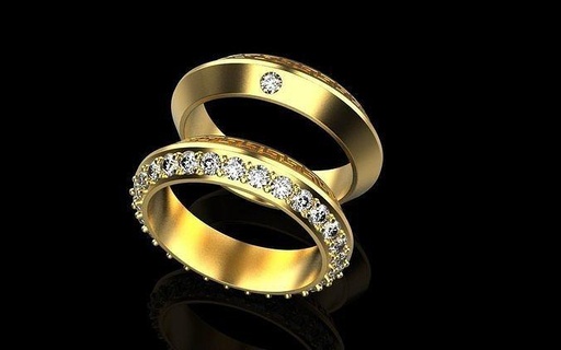nozze squillare modello 281 pendente braccialetto orecchino oro rosa argento stampabile bling gioielleria lusso gemma brillante diamante moda sterlina bellezza Fidanzamento anelli 3d print model - Mito3D