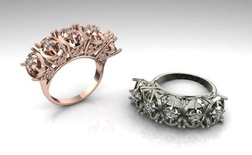 bague de mariage nouveau modèle la mode bijoux l'anneau le concepteur cad fichier nouvelles les anneaux 3d print model - Mito3D