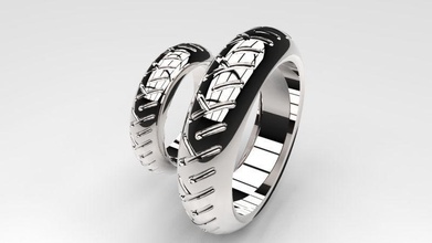 wedding ring o103 jewelry gold jewe jewellery iphone challenge rings 3d print model - Mito3D