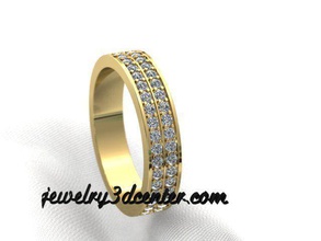 mariage bague obr169 diamant mode bijoux anneaux brillant goujat conception engagement gemme or bijou platine imprimable luxe 3d print model - Mito3D