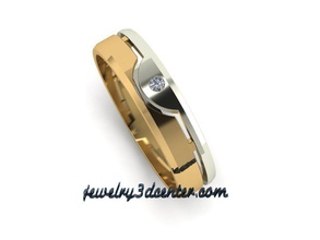 Ehering obr28 Schmuck genial cad design detail diamond gem gold Juwel Platin bedruckbar ist ring Ringe Hochzeit Luxus Mode Schönheit diamant 3d print model - Mito3D