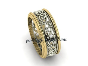 el anillo de boda obr31 la joyería cad diseño detalle diamante compromiso gem oro joya platino imprimible los anillos lujo moda belleza plata 3d print model - Mito3D