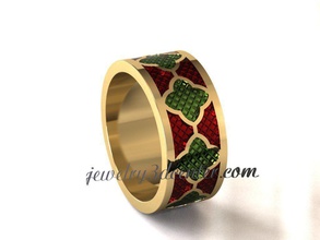 anel de casamento obr35 jóias o cad design detalhe diamante engajamento gem ouro jóia platina printable anéis luxo a moda beleza 3d print model - Mito3D
