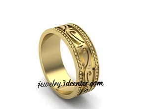 anel de casamento obr 102 jóias ouro o design detalhe diamante engajamento gem jóia platina printable luxo a moda beleza prata mulher anéis 3d print model - Mito3D