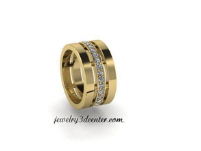 boda anillo obr 113 lujo joyería joya oro diseño diamante compromiso platino imprimible moda belleza plata mujer anillos 3d print model - Mito3D