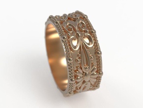 Ehering obr 124 Luxus Schmuck gold design detail diamond engagement gem Juwel Platin bedruckbar ist ring Mode Schönheit Silber Frau Ringe 3d print model - Mito3D