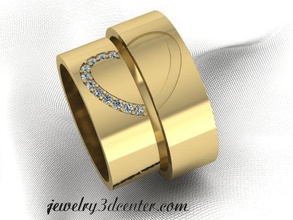 casamento anel obr 132 brilhante cafajeste projeto diamante noivado gema ouro jóia jóias joalheria platina imprimível argolas prata 3d print model - Mito3D