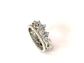 anel de casamento obr 17 jóias ouro o design detalhe diamante engajamento gem jóia platina printable luxo a moda beleza prata mulher anéis 3d print model - Mito3D