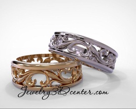 anello di nozze obr 192 gioielli diamanti moda anelli stampabile la collana argento bianco d'oro disco platino prototipazione dito 3d print model - Mito3D