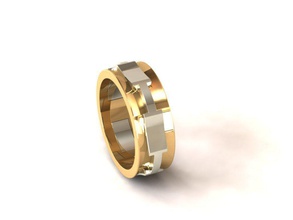 anello di nozze obr 22 gioielli oro il design dettaglio diamante fidanzamento gemma gioiello disco platino stampabile lusso moda bellezza argento donna anelli 3d print model - Mito3D