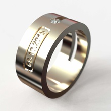 bague de mariage obr 238 bijoux en diamant anneau mode l'anneau anneaux brillant cad la conception le l'engagement gem or joyau platine imprimable les d'argent romance 3d print model - Mito3D