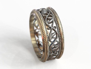 wedding ring obr 31 jewelry gold design detail diamond engagement gem jewel jewellery platinum printable luxury fashion beauty silver woman rings 3d print model - Mito3D