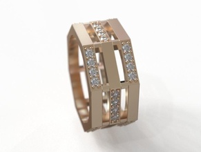 wedding ring obr 321 luxury jewelry gold design diamond engagement gem jewel jewellery platinum printable fashion beauty silver woman rings 3d print model - Mito3D