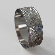 nozze squillare obr 385 lusso gioielleria oro design diamante Fidanzamento gemma gioiello platino stampabile moda bellezza argento donna anelli 3d print model - Mito3D