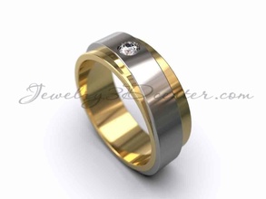 boda anillo obr 424 lujo joyería joya oro diseño diamante compromiso platino imprimible moda belleza plata mujer anillos 3d print model - Mito3D