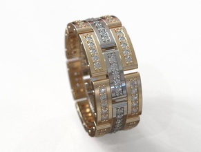casamento anel obr 56 joalheria ouro projeto diamante noivado gema jóia jóias platina imprimível luxo moda beleza prata mulher argolas brilhando 3d print model - Mito3D