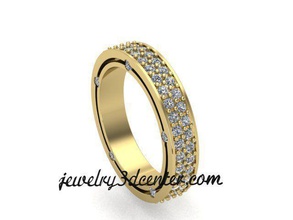 anel de casamento obr 68 jóias ouro o design detalhe diamante engajamento gem jóia platina printable luxo a moda beleza prata mulher anéis brilhando 3d print model - Mito3D