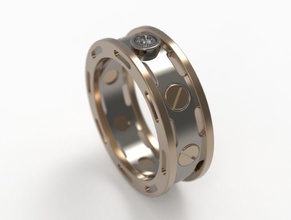 anel de casamento obr 86 jóias ouro o design detalhe diamante engajamento gem jóia platina printable luxo a moda beleza prata mulher anéis 3d print model - Mito3D