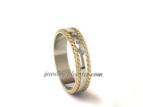 wedding ring obr 90 jewelry gold design detail diamond engagement gem jewel jewellery platinum printable luxury fashion beauty silver woman rings 3d print model - Mito3D