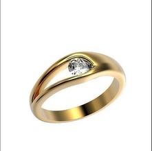 nozze squillare originale Fidanzamento elegante 371 diamante engagement moda gioielleria oro bellezza brillante 3d print model - Mito3D