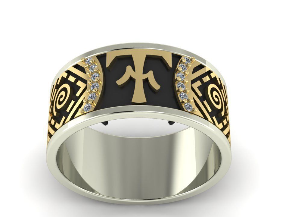 anel de casamento padrão jóias printable exclusiva 3dm stl ouro bonita o cad feminino mulheres engajamento obj a moda diamante brilhantes anéis 3D print model - Mito3D