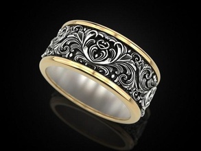 nozze squillare modello gioielleria Stampa 3dprinted stampabile anelli design gioiello d'oro moda stampa oro prototipazione argento 3d print model - Mito3D