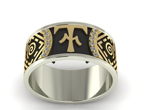 anel de casamento padrão jóias printable exclusiva 3dm stl ouro bonita o cad feminino mulheres engajamento obj a moda diamante brilhantes anéis 3d print model - Mito3D