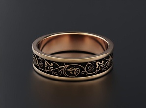 boda anillo patrones 613 3dprinted diseño moda oro dorado joya joyería impresión imprimible prototipos anillos plata 3d print model - Mito3D