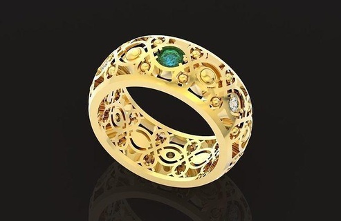 düğün yüzük desenler süs üniseks çift 697 adam Erkeklerin ittifak evlilik yüzüğü geniş altın orijinal klasik şık modaya uygun zarif elmas takı yüzükler 3d print model - Mito3D