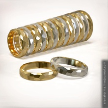 anillo de boda conjunto todos los tamaños 3d imprimibles modelo ajuste la comodidad joyería orgánica célula impresión imprimible paramétricas unisex masculino femenino anillos novia novio el kit 3d print model - Mito3D