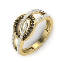 mariage bague ensemble diamant bande Hommes 3d modèles pt3d anneaux femmes engagement gothique argent imprimable bijoux or bijou 3d print model - Mito3D