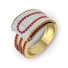 nozze squillare impostato diamante gioielleria design oro brillante argento anelli platino uomini moda Fidanzamento stampabile gemma sterlina 3d print model - Mito3D