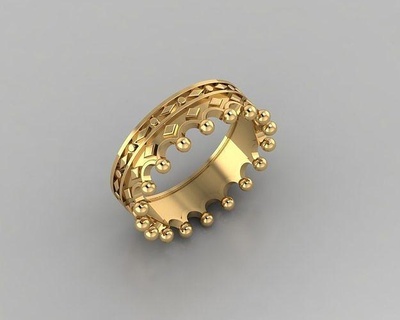 wedding ring set diamond jewelry design 2 gold silver printable jewel jewellery fashion rings 3d print model - Mito3D