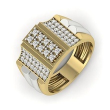 Boda anillo conjunto diamante joyería joya diseño 3d impresión modelo banda hombres modelos pt3d anillos mujer matrimonio compromiso gótico plata imprimible 3d print model - Mito3D