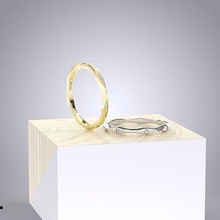 nozze squillare pila my030 Fidanzamento gioielleria platino oro splendente stampabile diamante sterlina lusso moda bianca argento anelli 3d print model - Mito3D