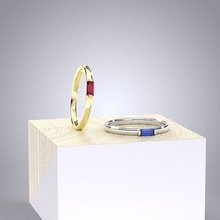 nozze squillare pila my031 gioielleria oro stampabile diamante Fidanzamento sterlina platino moda bellezza gemma gioiello argento anelli 3d print model - Mito3D