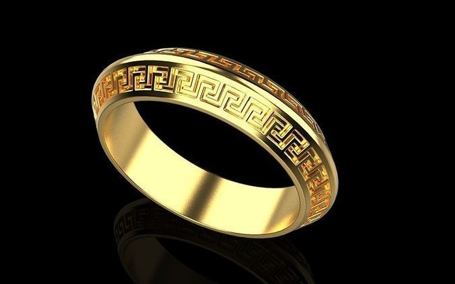 hochzeit ring versace anhänger armband ohrring gold rose silber druckbar bling schmuck luxus juwel brillant diamant mode sterling schönheit engagement ringe 3d print model - Mito3D