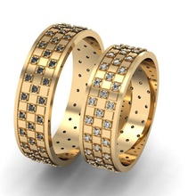 Hochzeit ring Schmuck diamond bedruckbar ist cad engagement Edelsteine weiblich Frauen brillant exklusiv 3dm stl obj Mode gold cnc Diamant-ring rhino Ringe 3d print model - Mito3D