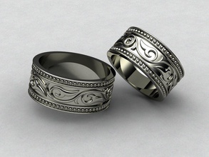 anelli di nozze matrimonio oro anello moda gioielli fidanzamento gioiello cad 3d print model - Mito3D