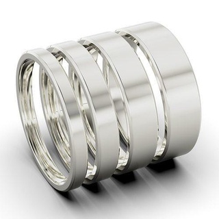 nozze anelli argento diamante squillare engagement gioielleria cad Fidanzamento oro solitario zaffiro bianca 3d print model - Mito3D