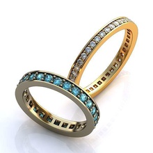 anillos de boda-8 la joyería stl weddingrings Modelos 3d jewelry3dmodels jewelrydesign los boda conjunto amor corazón textura las gemas anillo diamante plata brillante blanco moda 3d print model - Mito3D