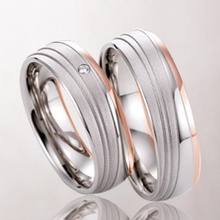 mariage anneaux 065 bague mode gemme pendentif boucle d'oreille engager engagement diamant masculin femelle bijoux or luxe imprimable 3d print model - Mito3D