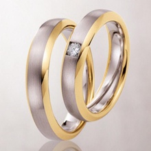 mariage anneaux 086 bague mode gemme pendentif boucle d'oreille engager engagement diamant masculin femelle bijoux or luxe imprimable 3d print model - Mito3D