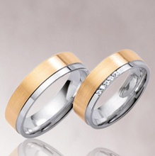 Casamento argolas 158 anel moda gema pingente brinco empenhar noivado diamante masculino fêmea joalheria ouro luxo imprimível casamento alumínio isolado 3d print model - Mito3D