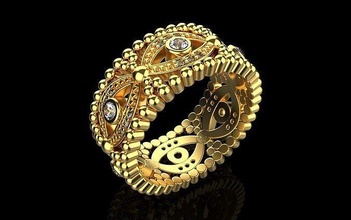 nozze anelli 1798 squillare orecchino oro argento bianca Fidanzamento diamante gioielleria gemma lusso 3d print model - Mito3D