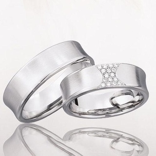 Boda anillos 214 anillo Moda joya colgante pendiente arete contratar compromiso diamante masculino hembra joyería oro lujo imprimible matrimonio 3d print model - Mito3D