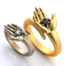 düğün yüzükler 3 boyutlu Yazdır model takı altın değerli gümüş mücevher lüks parlak elmas yüzük sterlin küpe bilezik 3d print model - Mito3D