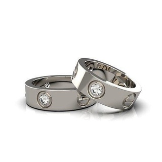 wedding rings bolts 3dmodel diamond ring fashion printable silver platinum gold brilliant gem jewelry beauty sterling sapphire brillant 3d print model - Mito3D