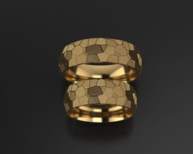 hochzeit ringe weiblich gold schmuck silber diamant druckbar mode ring juwel engagement brillant engagem schönheit kleidung armreif solitär 3d print model - Mito3D