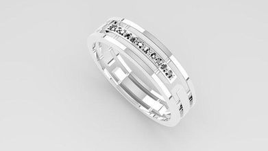 nozze anelli uomini donne 3d modello squillare brillante gioielleria diamante design argento oro bianco rinoceronte gemma lusso fedi nuziali matrice sterlina moda 3drings 3d print model - Mito3D